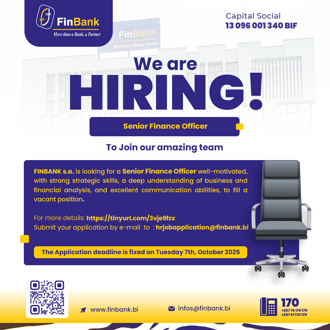Senior Finance Officer Position