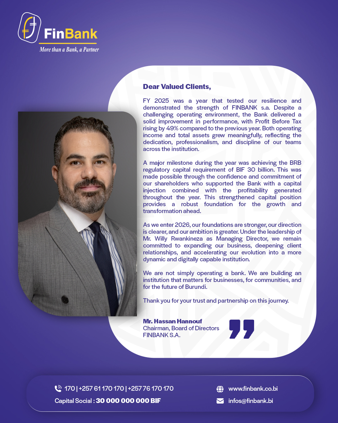 Dear Valued Clients,